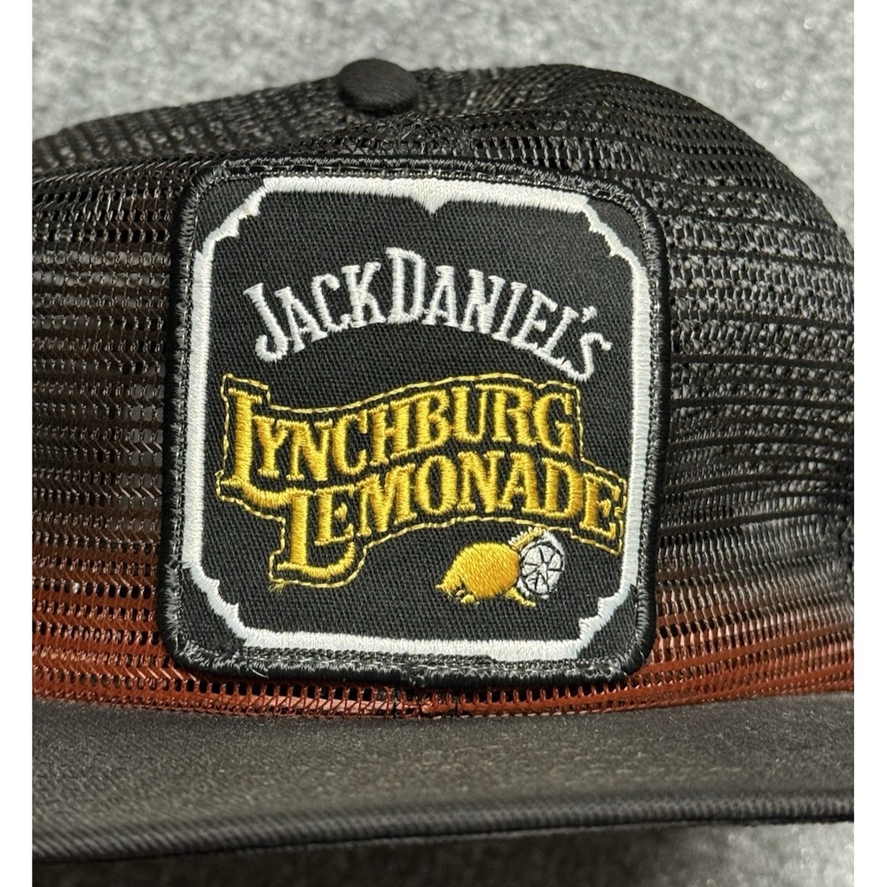 Jack Daniels Trucker Hat Men OS Black Vintage Lynchburg Lemonade Snapback Cap